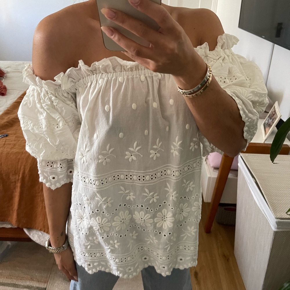 Love shack fancy off the shoulder